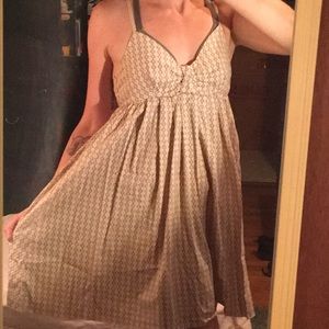 Tan Empire Waist Dress